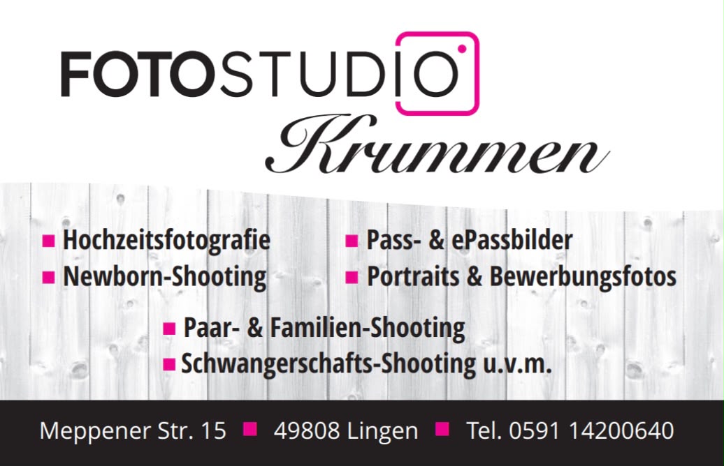 Visitenkarte Fotostudio Krummen
